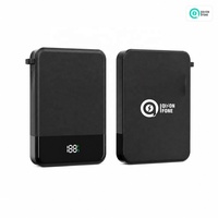 Batterie externe magnétique sans fil personnalisable avec logo, 5000 mAh, options colorées, charge rapide 15W, affichage LED, idéale pour les cadeaux d'entreprise