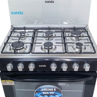 Four à pizza intégré Xunda, 30 pouces, en acier inoxydable, cuisinière à gaz 5 brûleurs, four autonome, cuisinière à gaz chinoise