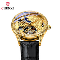 Montre automatique squelette mécanique de luxe pour homme, étanche, lumineuse, en alliage, haute qualité, mode et affaires