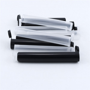 Tubo de Plástico Negro Resistente de 115 mm y 90 mm con Tapa Abatible para Envasado de Tabaco - Product Image 2
