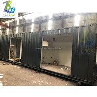 Conteneurs d'expédition en acier de 3 m x 3 m, structure en acier, 40 pieds, haute cube, stockage, maisons préfabriquées durables, 4 chambres, maisons de luxe