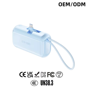 Cargador Portátil de Viaje con Logotipo Personalizado, UKCA, 10000 mAh, 22.5 W, Pantalla LED, Carga Rápida, Mini Cápsula, con Soporte - Product Image 1
