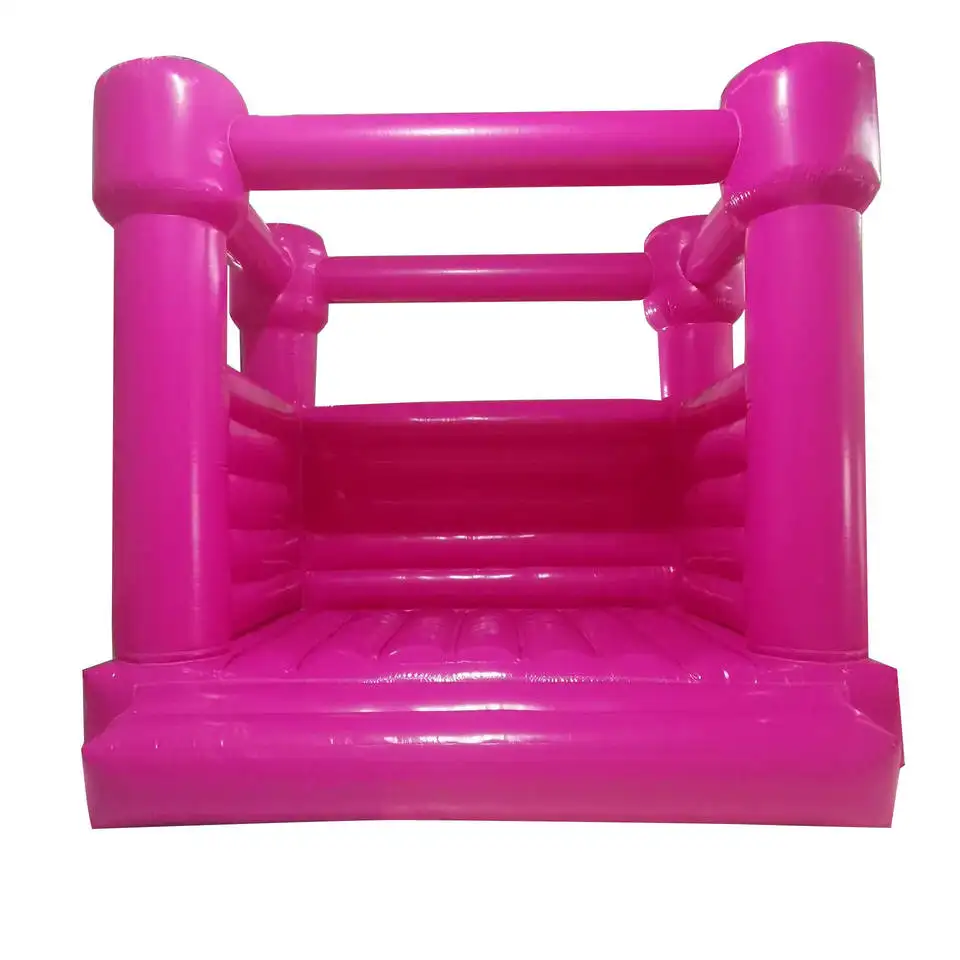 VENDA QUENTE novo pvc jumping bounce house rosa inflável bouncy castelo para casamento