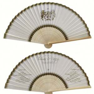 Éventail pliable en bambou avec impression personnalisée sur 2 faces - Product Image 5