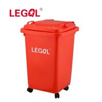 Petit bac à poussière en plastique 50l Wheelie de haute qualité au meilleur prix
