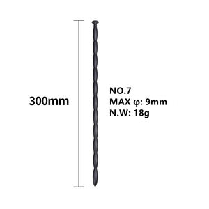 Набор из <span class=keywords><strong>8</strong></span> черных 100% водонепроницаемых силиконовых уретральных зондов с мульти-шариками, дилататоры для пениса, стимуляторы для мастурбации для мужчин, секс-игрушки - Product Image 6