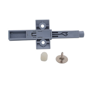 Mécanisme d'ouverture par pression étendu pour porte d'armoire, fixation en surface, plastique, accessoire de quincaillerie non détachable - Product Image 2