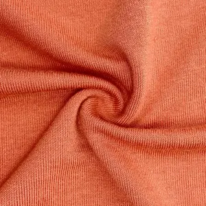 Produttore di fabbrica 95% rayon 5% stretch ring spun tessuto in jersey di viscosa solido lavorato a maglia per magliette