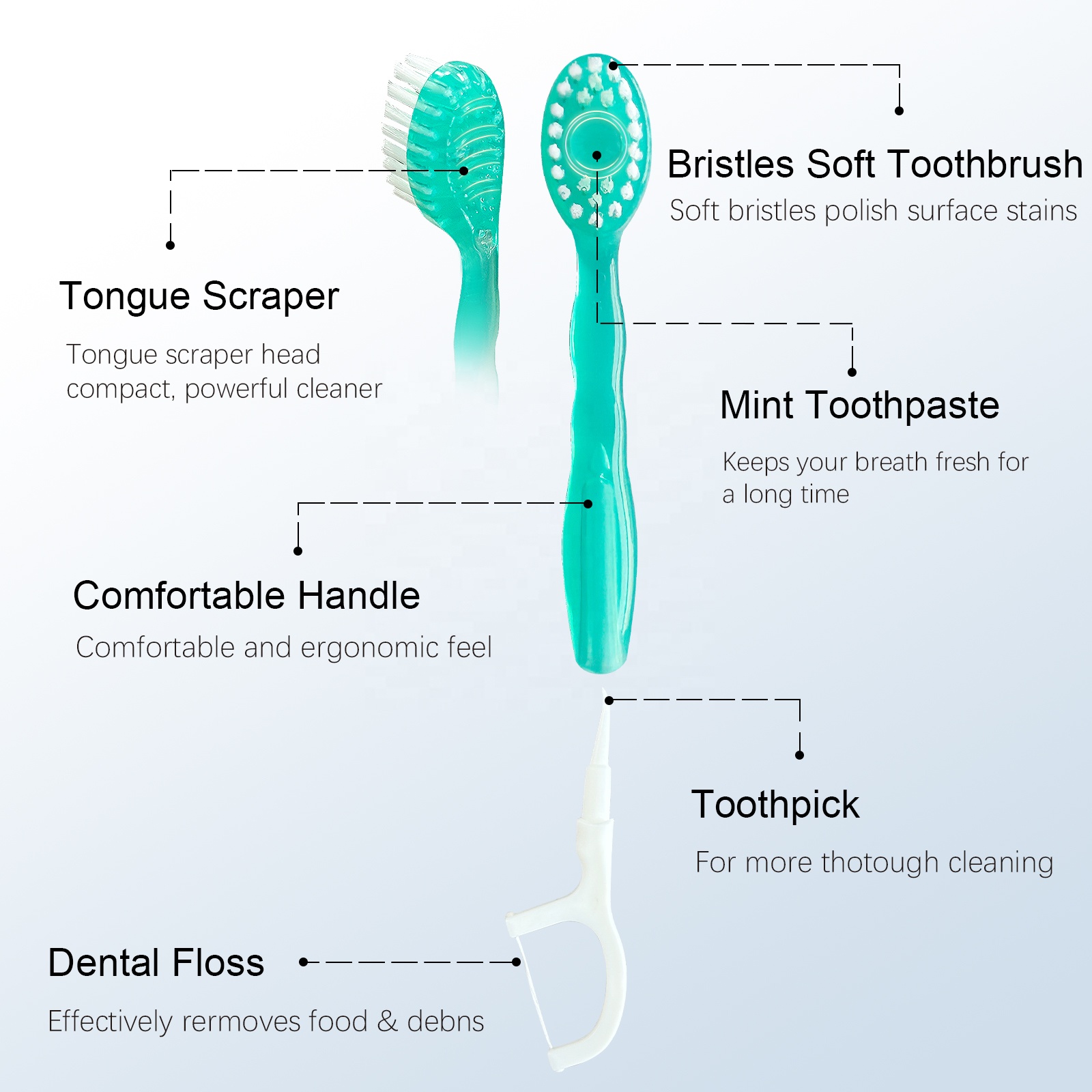 toothbrush with toothpaste inside