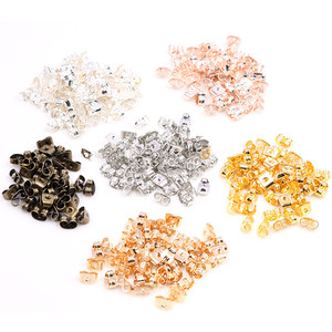 200pcs <strong>Earring</strong> Post <strong>Backs</strong> Stopper Scrolls Ear Post <strong>Butterfly</strong> <strong>for</strong> Jewelry Making DIY Blocked Caps <strong>Earring</strong> <strong>Backs</strong> Stoppers - Product Image 4