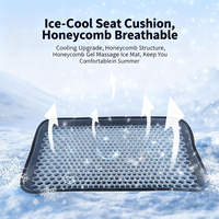 Coussin de refroidissement respirant pour usine de couture | Coussin de siège en gel glacé refroidi à l'air pour une longue période assise et une utilisation estivale