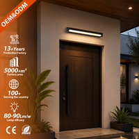 Nouvelles lampes murales LED de jardin en aluminium, design moderne, étanches IP65, angle de faisceau rotatif, pour la décoration de jardin, de maison et d'extérieur