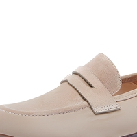Varsavvas Mocassins en daim pour femme, plats, à enfiler, simples, confortables, à semelle souple, en cuir véritable, pour l'été, modèle Bean, pour commande internationale
