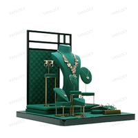 VANLOCY boîte d'emballage de bijoux design présentoir à bijoux bijoux professionnel présentoir vert boucles d'oreilles bague collier présentoir ensemble