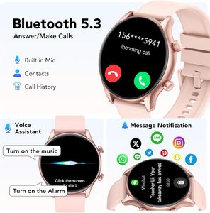 Reloj Inteligente para Mujer con Pantalla OLED de 1.39'', Resistente al Agua IP68, Llamadas, Cronógrafo, Monitor de Actividad Física, +120 Deportes - Product Image 2
