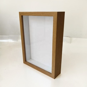 Black and White Wood-Colored MDF Decorative Photo <strong>Frame</strong> Deep 3D/5D Shadow Box Retro/Simple Style Sizes 12x16 and 6x8" - Product Image 3