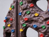 Structure d'escalade pour enfants avec toboggan, équipement de jeu extérieur, mur d'escalade et toboggan combinés pour maternelle