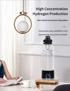 Bouteille d'eau hydrogénée en acier inoxydable personnalisée 1001-2000PPB 1000ML, générateur d'eau hydrogénée alimenté par USB, portable, pour la maison, la voiture et les camping-cars - Product Image 5