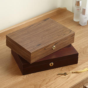 DS Modern Stylish Rectangle Wooden Ring Jewellery Packaging <b>Boxes</b> Household Simple Collection - Product Image 3