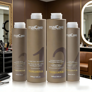 Kit de réparation capillaire à la kératine Maxcare Professional, traitement lissant à la kératine brésilienne longue durée pour <span class=keywords><strong>cheveux</strong></span> abîmés et crépus - Product Image 6
