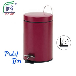 Cestino a Pedale Silenzioso da 6 Litri per Arredamento Casa, Colore <span class=keywords><strong>Giallo</strong></span> Brillante, con Chiusura Ammortizzata - Product Image 2