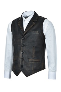 Custom 100% Genuine Black Rub Off Wax Nappa Leather <b>Men</b>’s <b>Jacket</b> Private Label OEM Wholesale Manufacturer Luxury Casual Style - Product Image 2