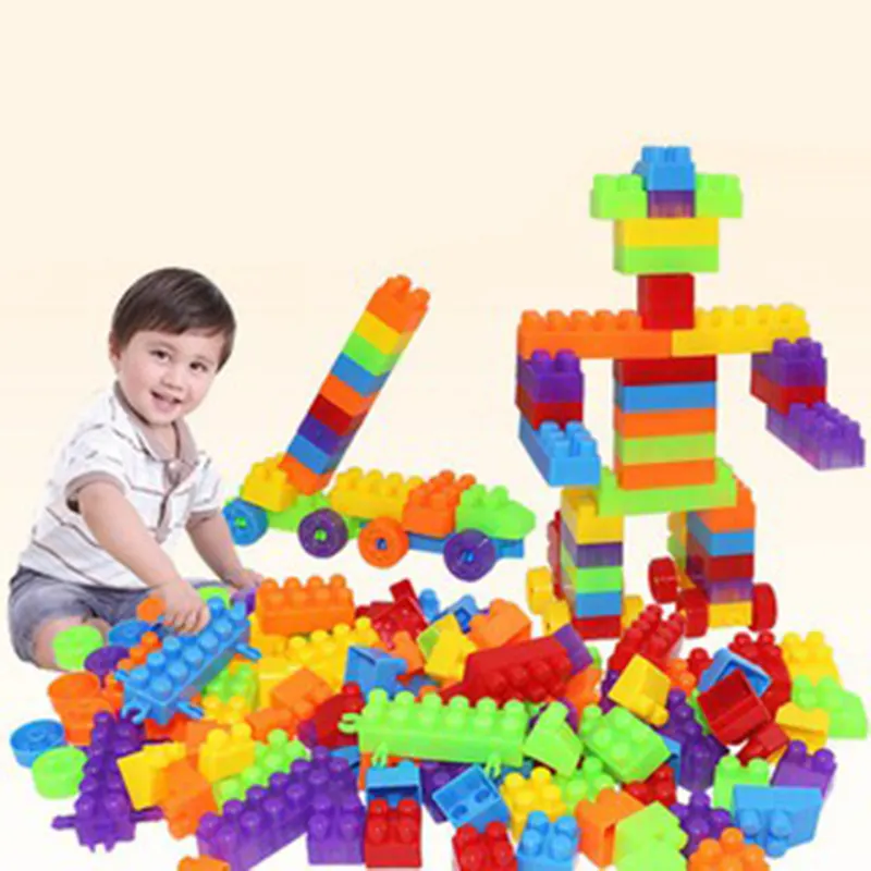 Hot sale colorful plastic building block toys for little baby injection mold