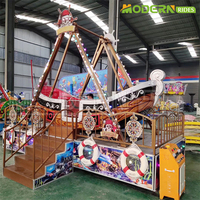 Mini-navire pirate durable monté sur remorque, manèges de qualité pour parcs d'attractions, événements de carnaval en plein air