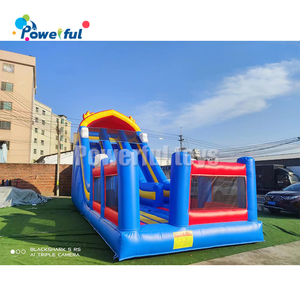 Thương mại cấp giá rẻ trượt nước Inflatable sân sau khổng lồ dành cho người lớn kích thước Inflatable màu xanh trượt nước - Product Image 2