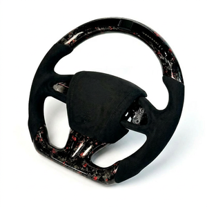 Volant personnalisé en fibre de carbone forgée de couleur violette véritable pour Volkswagen VW <span class=keywords><strong>Golf</strong></span> <span class=keywords><strong>7</strong></span> MK7 MK7.5 GTI R <span class=keywords><strong>Alcantara</strong></span> Racing - Product Image 6