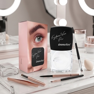 Kit Profesional de Cera Transparente para Laminado de Cejas, Jabón Fijador de Cejas de Larga Duración con Cepillo Doble para Uso en Salón - Product Image 3