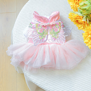 Ropa para Mascotas Primavera-Verano 2026, Vestido de Princesa con Mariposas y Encaje, Transpirable, para Perros y Gatos - Product Image 5
