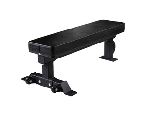 Commercial Heavy Duty Adjustable Foldable Metal Flat <b>Bench</b> with Safety Features for Indoor <b>Weight</b> Training-Alloy Steel Frame - Product Image 1