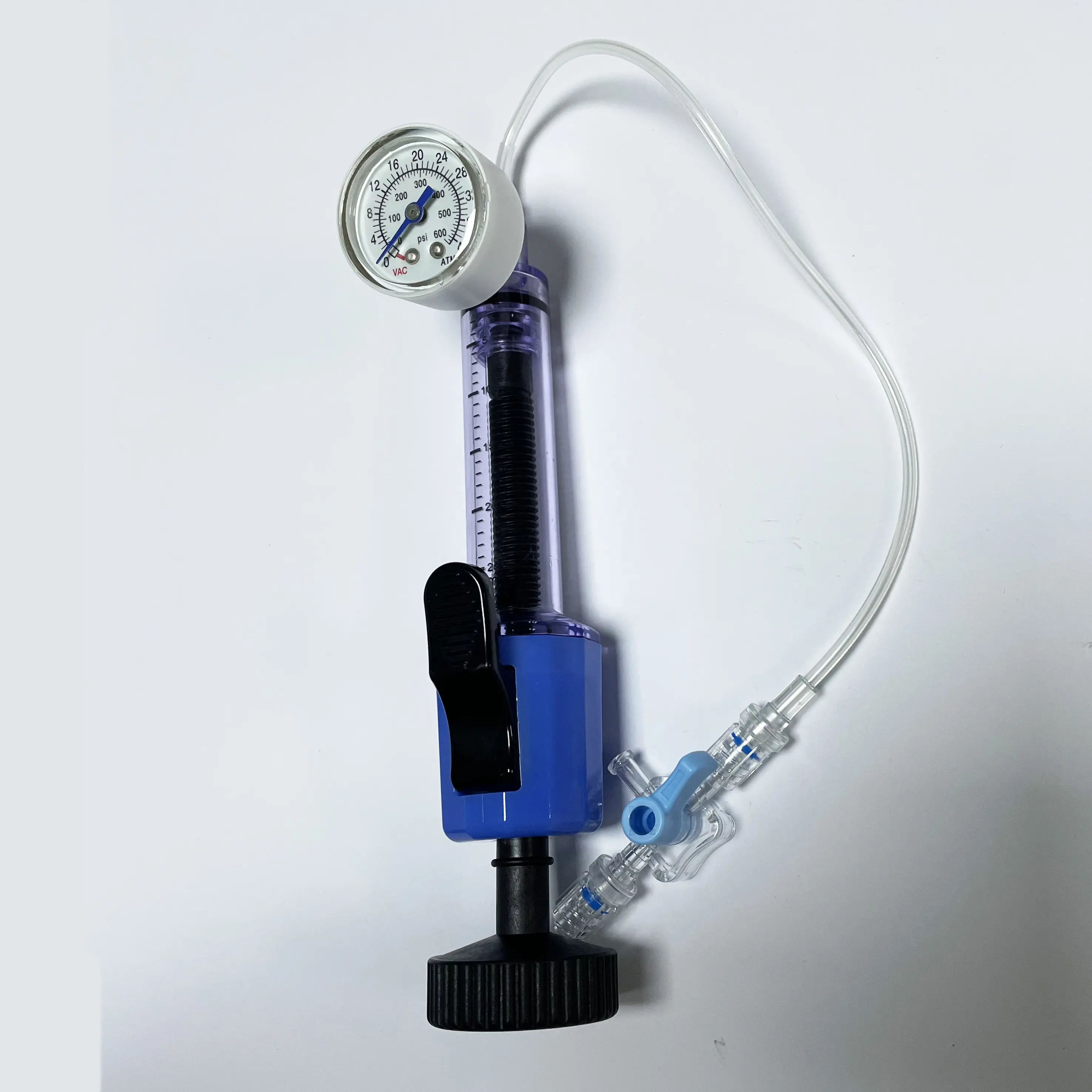 Tianck Medical sterile PTCA cardiology inflator device angiography manual balloon catheter pump