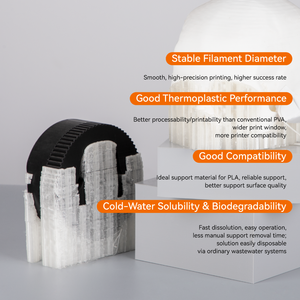 3D Precio al por mayor 1,75mm Filamento de PVA soluble en agua Filamento de impresora 3D para soporte - Product Image 4