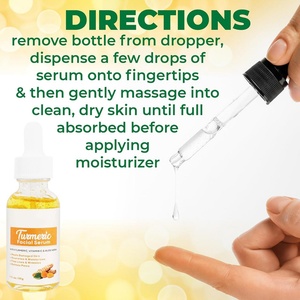 Suero Facial de Cúrcuma OEM Personalizado con Etiqueta Privada para el Cuidado de la Piel del Rostro, Hidrata las Líneas Finas y las Arrugas - Product Image 5