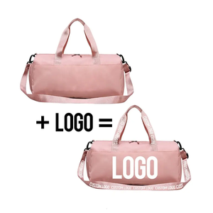 Custom Logo Portable <strong>Women</strong> Travel <strong>Bags</strong> MultiColor Fashionable Nylon Large Capacity Training <strong>Weekend</strong> Shoulder Pink Gym Sport <strong>Bag</strong> - Product Image 4