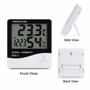 Higrómetro Electrónico Interior con Termómetro <span class=keywords><strong>Digital</strong></span>, Venta Caliente, Compatible con OEM y ODM, Sensor de Temperatura de Plástico - Product Image 2