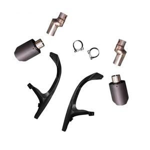 Welta Upgrade Scorpio - Puntas de escape con aspecto de fibra de carbono para parachoques trasero, compatibles con Civic 11.ª generación 2021-2024, color negro - Product Image 4