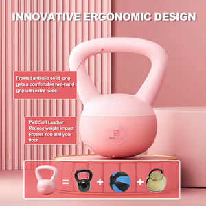 Vente en gros d'usine - Kettlebells souples BOGA BG-<span class=keywords><strong>KB</strong></span> en PVC+sable, écologiques, couleur personnalisée, pour la musculation, remplissables, 2-10 kg - Product Image 5