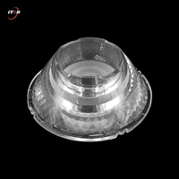 Lentilles médicales personnalisées D60*22.7MM en PMMA à surface givrée, indice de protection IP66, transmission de 90-95%, réflecteurs à angle de faisceau de 25°, LED RGB