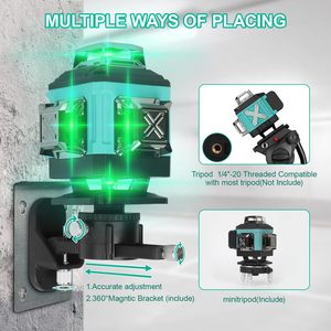 Traversez 12 Lines Factory <span class=keywords><strong>360</strong></span> Automatique Nivellement <span class=keywords><strong>Laser</strong></span> Rotary <span class=keywords><strong>Vert</strong></span> <span class=keywords><strong>Niveau</strong></span> <span class=keywords><strong>Laser</strong></span> Machine 4D 16 Lignes <span class=keywords><strong>niveau</strong></span> <span class=keywords><strong>laser</strong></span> pour - Product Image 4