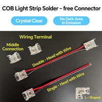 Bande LED RGB CCT COB 320 points adressables, effet cascade, découpable, contrôle via application, noir, Epistar DC24V
