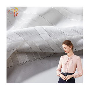 Tela de gasa de seda <span class=keywords><strong>2022</strong></span> poliéster Shifeng para ropa de <span class=keywords><strong>mujer</strong></span>, hilo Puro Blanco, 100% - Product Image 1