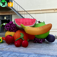 Evénement publicitaire de vacances banane gonflable personnalisée Fruit géant décoration de raisin gonflable pour Festival A10035