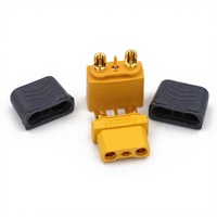 Konektor Solder Kabel Tembaga Berlapis Emas Amass ICX301 15A 2Pin Male Female Stok Asli untuk Pesawat Model dan Daya UAV