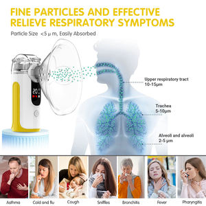 Draagbare Vernevelaar Machine Led Digitaal Display Elektrische Handige Vrij Medische Inhalatoren Handmatige Vernevelaar - Product Image 4