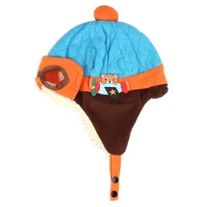 Erkek kız kış sıcak kap bere Pilot tığ kış kulaklığı şapka 6 ay 3 yaşında - Product Image 3