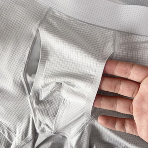 New Mesh Boxer Short Breathable Comfort Solid Male <b>Trunk</b> Open Front Pouch Micro Modal Mesh Underwear Boxer Brief for <b>Men</b> - Product Image 2