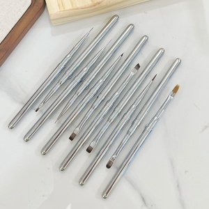 2025 Hot-Selling Nail Brush High Quality Flat-<b>Head</b> Special Brush for Nail Salon OEM/ODM Nail Supplier - Product Image 4